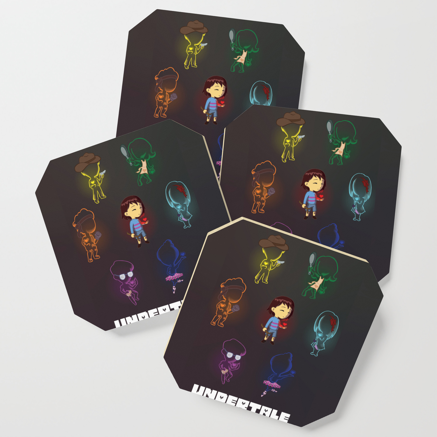 Undertale Souls Coaster By Juditangelo Society6 Undertale Souls Coaster By Juditangelo Society6