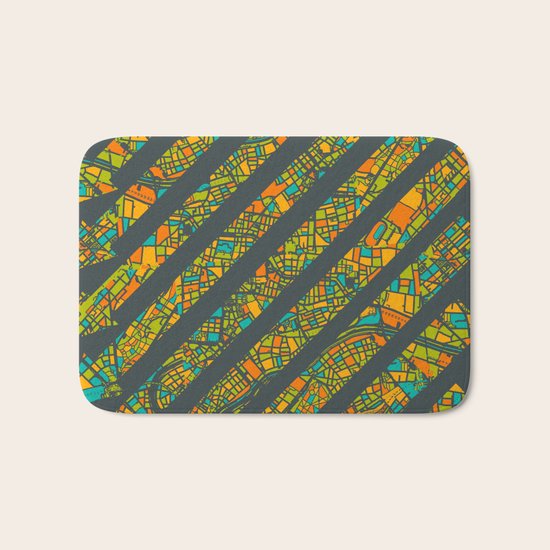 Arrows Map Bath Mat