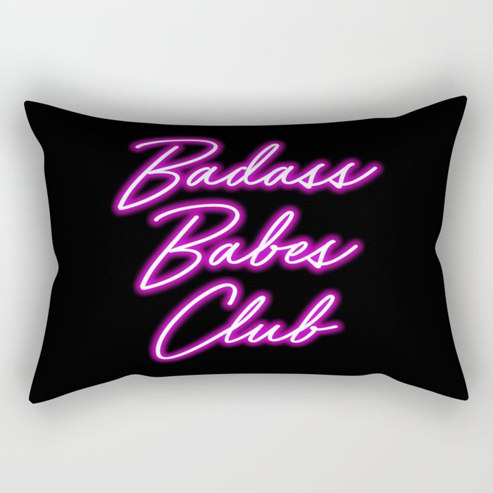 Badass Babes Club Rectangular Pillow