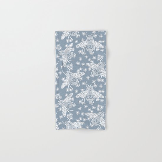 Papercut Bees Hand & Bath Towel