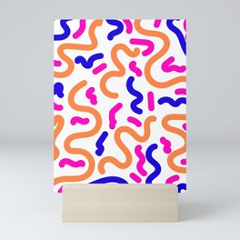 3  Abstract Shapes Squiggly Organic 220520 Mini Art Print