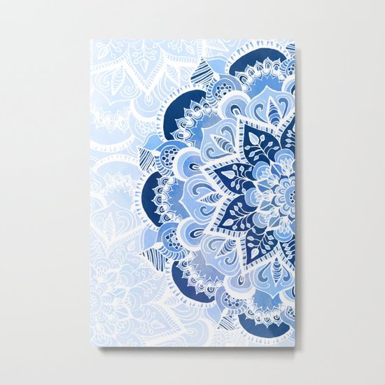 Lacy Blues Metal Print