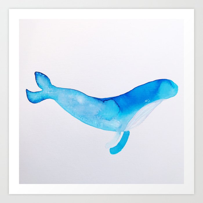 Whale Friend. Art Print