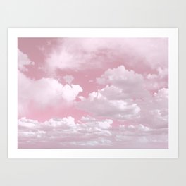 Clouds in a Pink Sky Art Print