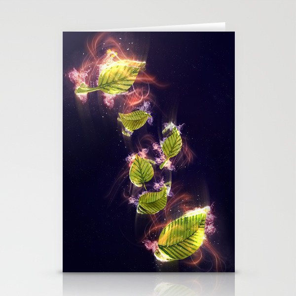 Coloful Leaves Stationery Cards