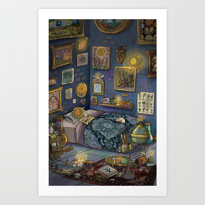The Lonely Alchemist Art Print