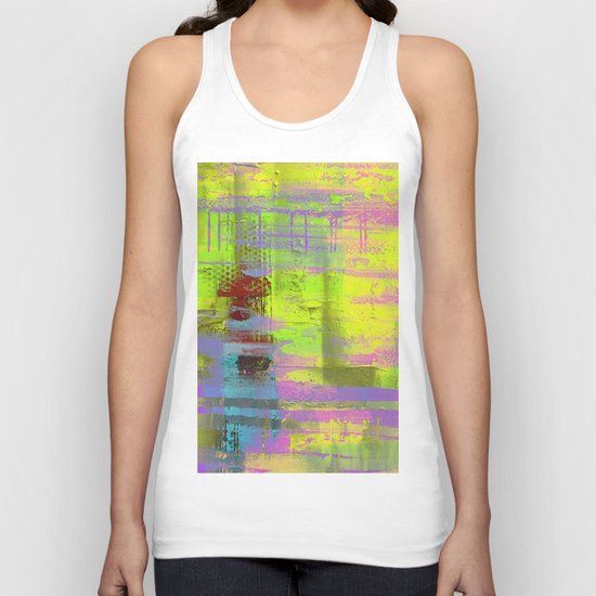 Abstract Thoughts 3 - Textured painting Unisex Tank Top