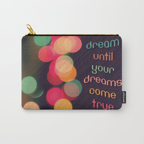 Vintage Colorful Christmas Bokeh Carry-All Pouch