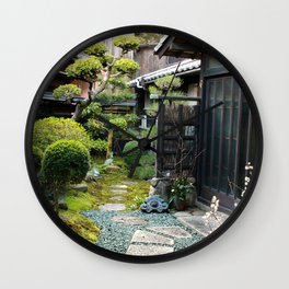 Japanese Garden Wall Clock | Bonsai, Japan, Setoinlandsea, Garden, Photo, Village, Traditional, Topiary, Naoshima, Hiroshima 