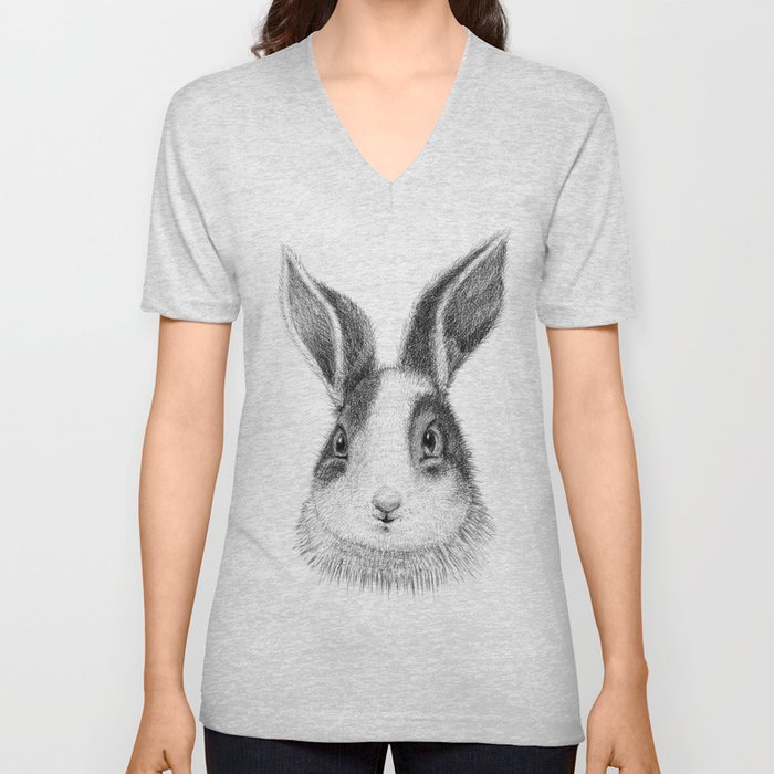 Rabbit V Neck T Shirt