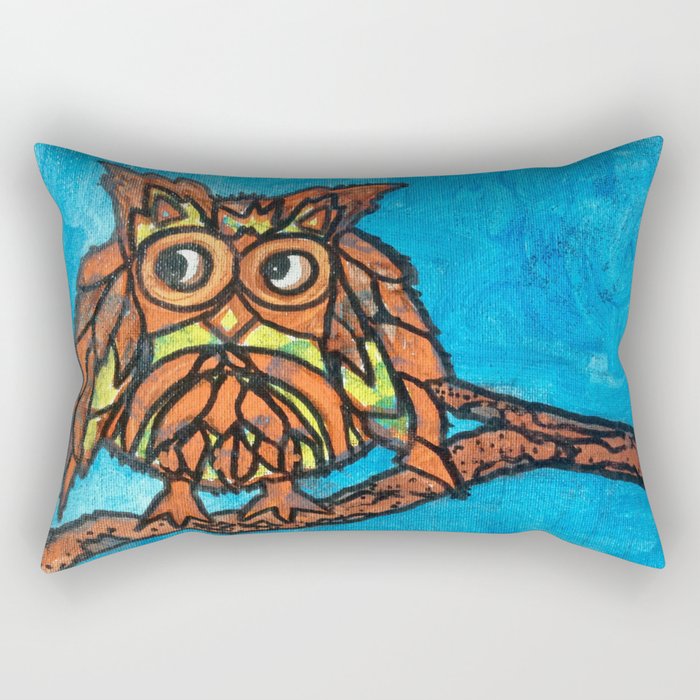 Little owl Rectangular Pillow