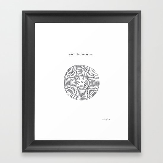 What to focus on Framed Art Print