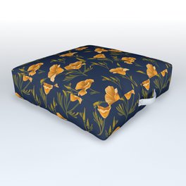 California Poppies Outdoor Floor Cushion