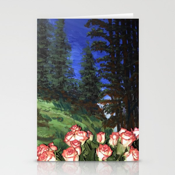 Wild Roses in the Forest Stationery Cards