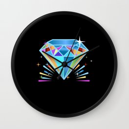 Diamond Gem Jewelry Wall Clock