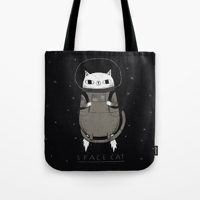 space cat Tote Bag by Louis Roskosch | Society6