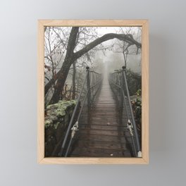 Bridge to abyss Framed Mini Art Print
