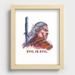 Evil is Evil Recessed Framed Print