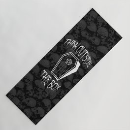 Think Outside The Box Goth Coffin Humour Yoga Mat