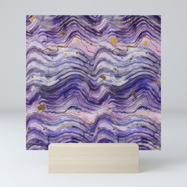 Purple Geode or Amethyst Mini Art Print