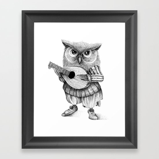 MISTER OWL Framed Art Print
