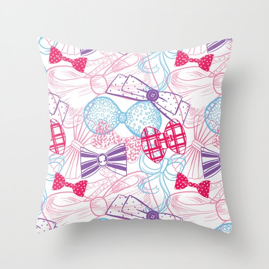Bows Throw Pillow