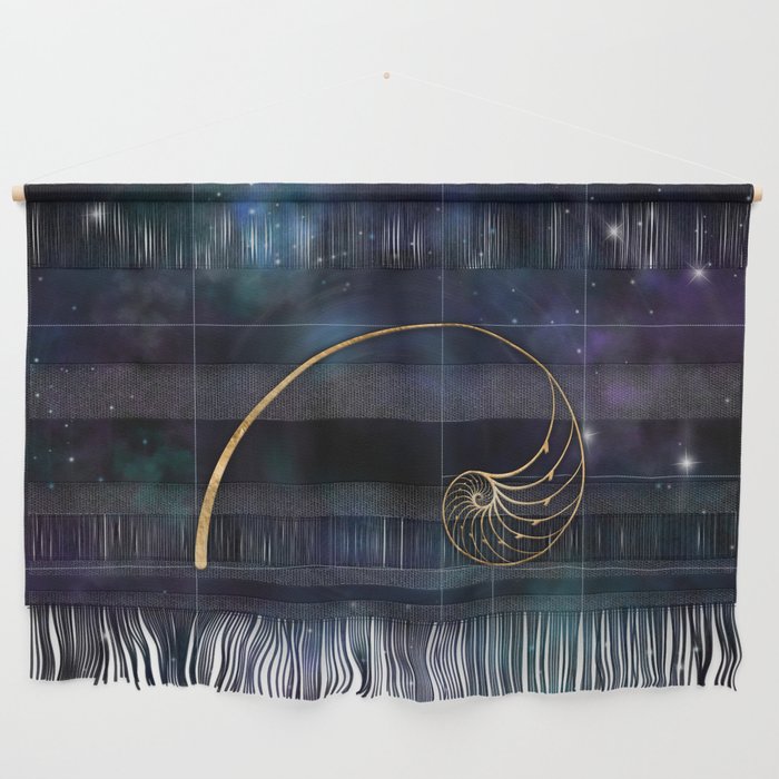 Nautilus Shell - Sacred Geometry Wall Hanging