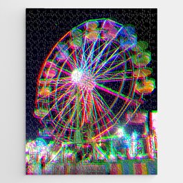 Glowing Ferris Wheel Jigsaw Puzzle
