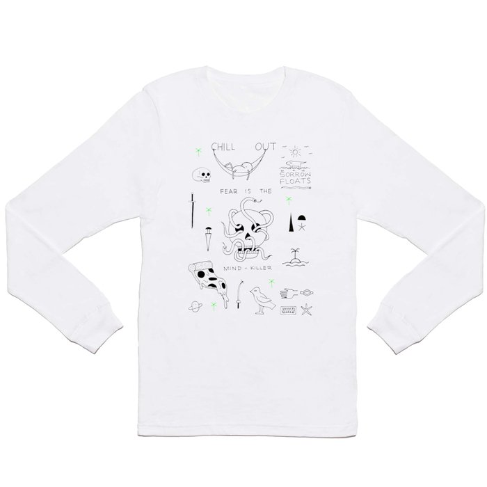 Tattoo flash sheet Nr. 1 Long Sleeve T Shirt