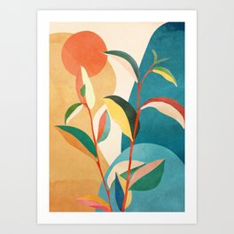 Colorful Branching Out 16 Art Print