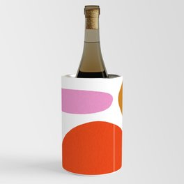 Abstract Mid Century Modern Shapes Wine Chiller