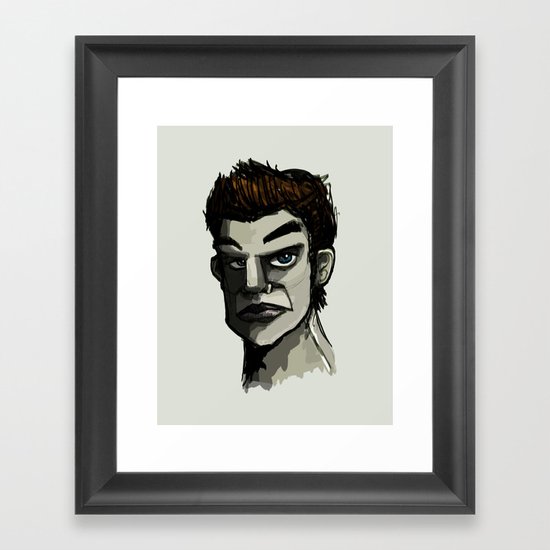 The Face Framed Art Print