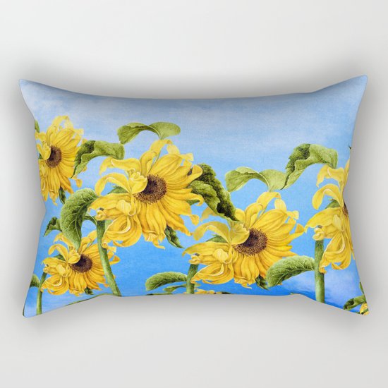 Where the Sunflowers Grow Rectangular Pillow