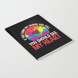 My Heart Is Full Autism Awareness Notebook