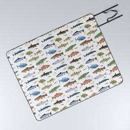 Fish and Baits Picnic Blanket