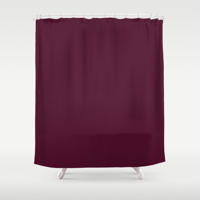 Solid Color Plum Purple Shower Curtain By Rainbow16 Society6