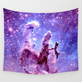 Galaxy Nebula : Pillars of creation Wall Tapestry