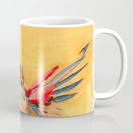  Hummingbird - Bird Painting - Flying Bird - Yellow - Elegant Colorful Tropical Bird  Mug
