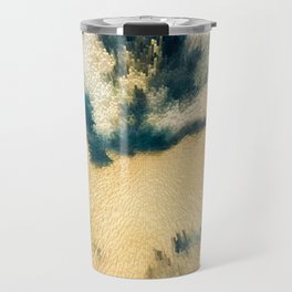 Abstract marble sky pixel art Travel Mug