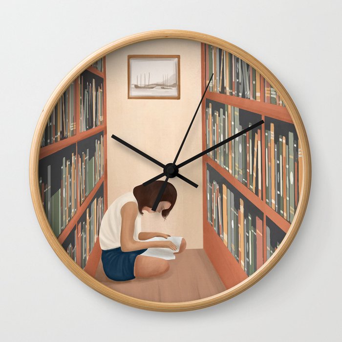 Getting Lost in a Book Wall Clock