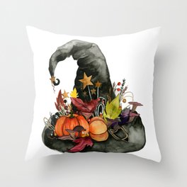 Autumn Witch  Throw Pillow