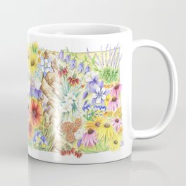 Colorado State Art | Colorado Art | Colorado Wildflowers | State of Colorado | Flowers of Colorado Coffee Mug