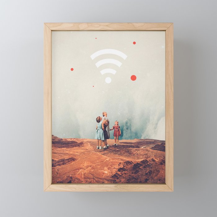 Wirelessly connected to Eternity Framed Mini Art Print