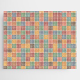Geometric retro colorful pattern Jigsaw Puzzle