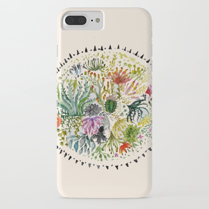 Succulents Mandala iPhone Case