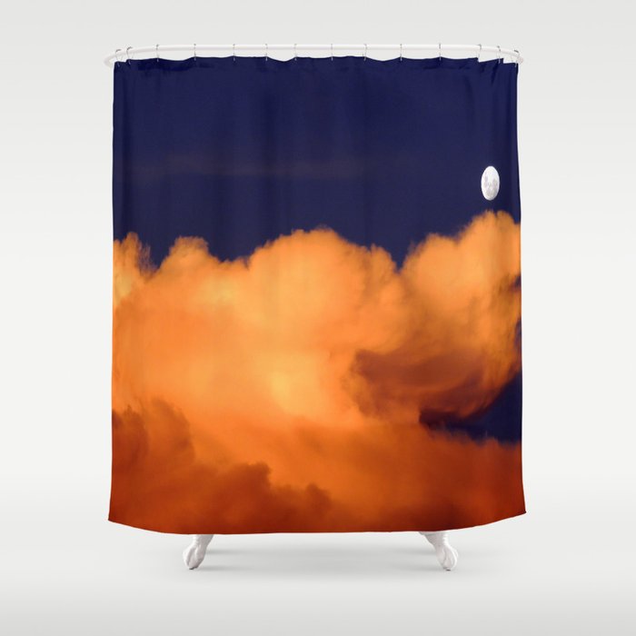 Clouds Above Shower Curtain