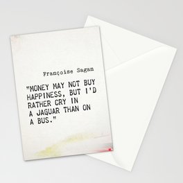 Françoise Sagan quote Stationery Card