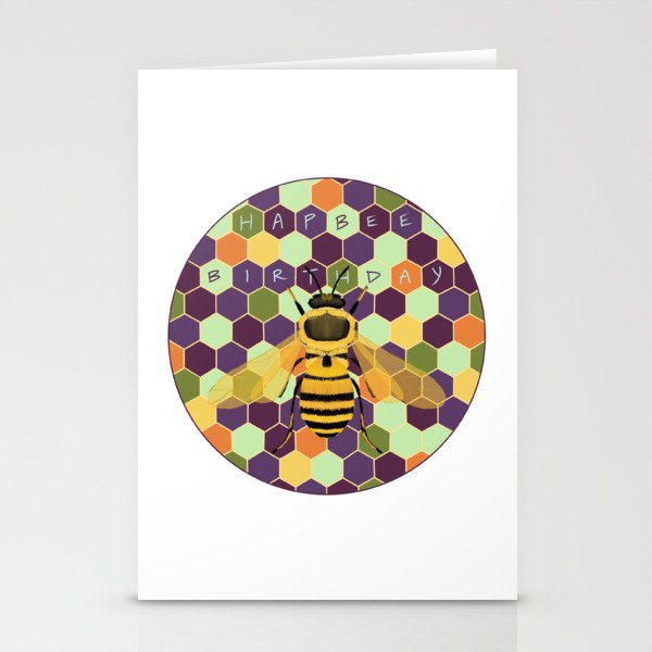 Hapbee Birthday Stationery Cards