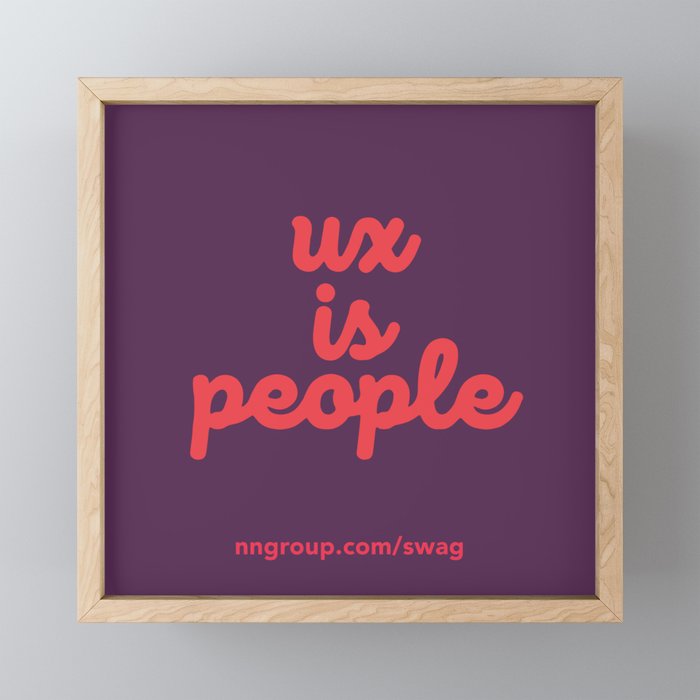 UX is People Framed Mini Art Print