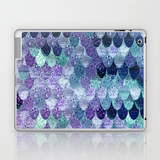 SUMMER MERMAID  Purple & Mint by Monika Strigel Laptop & iPad Skin